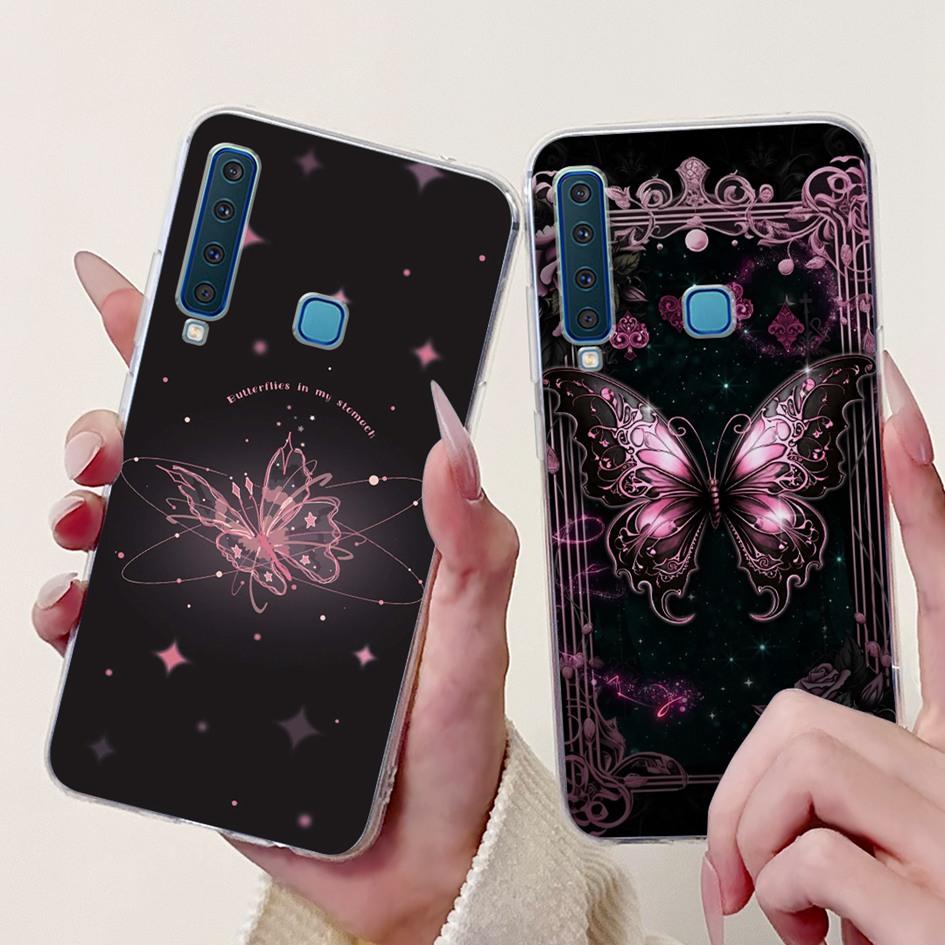 For Samsung Galaxy A7 A9 2018 Case New Fashion Flower Marble Soft Silicone Clear Phone Cover For Samsung A9 2018 SM-A920F Bumper