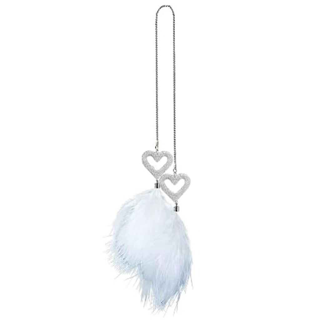 Hozilen Rearview Mirror Feather Pendant, Feather Ornament for Rearview Mirror - Car Rearview Mirror