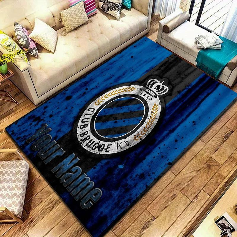 Club Brugge KV Custom Name Carpet Rug for Living Room Bedroom Home Sofa Decoration,Kids play Non-slip Floor Mat