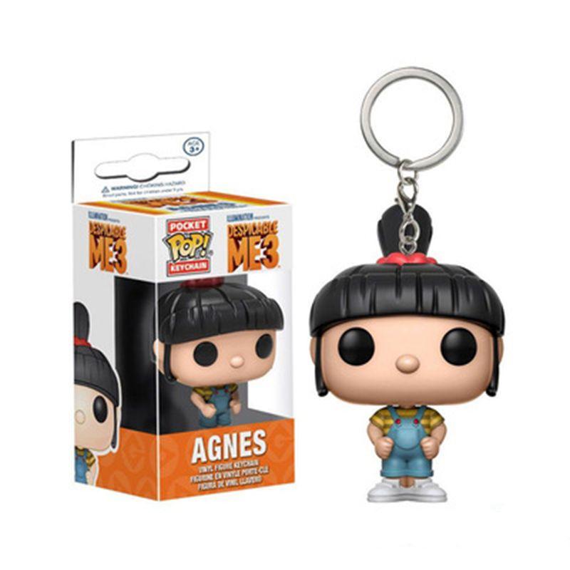 

Гадкий Я 3 Мультфильм Агнес Миньоны Игрушки Детский Подарок Брелок Миньоны Agneskeychain