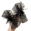 1PC Premium Mesh Feather Disc Hair Grab Clip Headgear Back Head Shark Clip Hairpin Hairpin