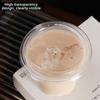 50pcs with Lids Clear Plastic Cups Leak-Proof Bubble Tea Cups New Juice Container  Party Use