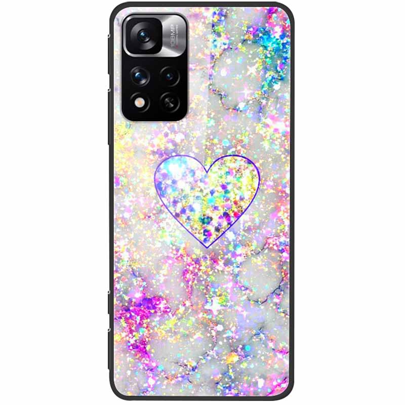 Tempered Glass Case For Xiaomi Redmi Note 11 Pro+ 5G Cover Hard Protective Funda for Redmi Note 11 Pro Plus 5G Soft Bumper 6.67