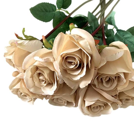

Искусственный цветок Цветок из искусственного шелка Ткань Мягкие Гибкие Лепестки Гибкие Стебли Реалистичный Вид Поддельные Розы Свадебные Букеты Реквизит для Фотосъемки