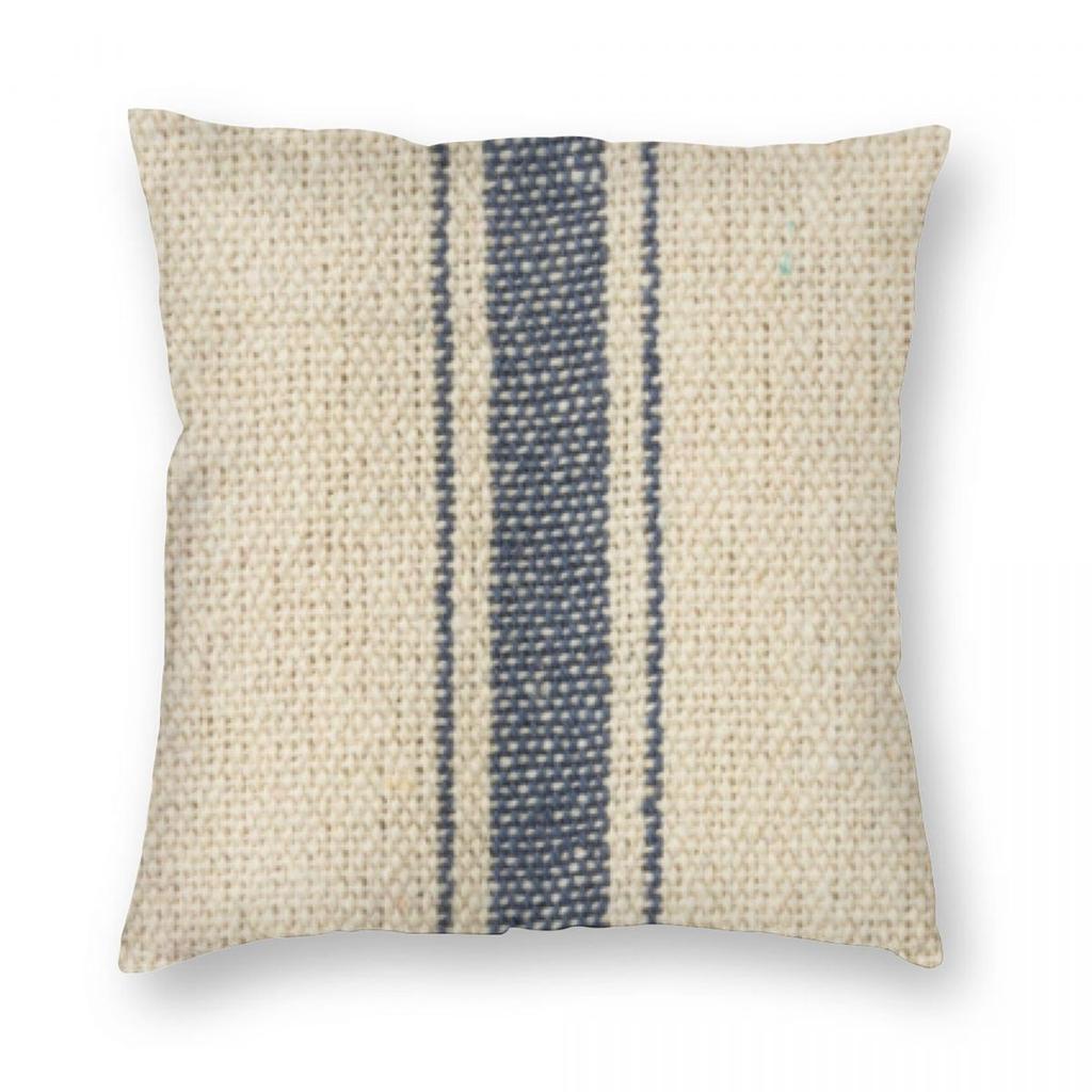 Federa Quadrata per Cuscino Sacco di Grano Vintage Fattoria Poliestere Lino Velluto Creativa Zip Decorata Federa per Cuscino Copricuscino per Stanza