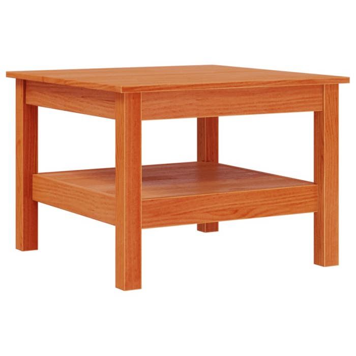 VidaXL Coffee Table Wax Brown 55x55x40 Cm Solid Pine Wood, Side Table, Living Room Table, End Table, End Table 847175