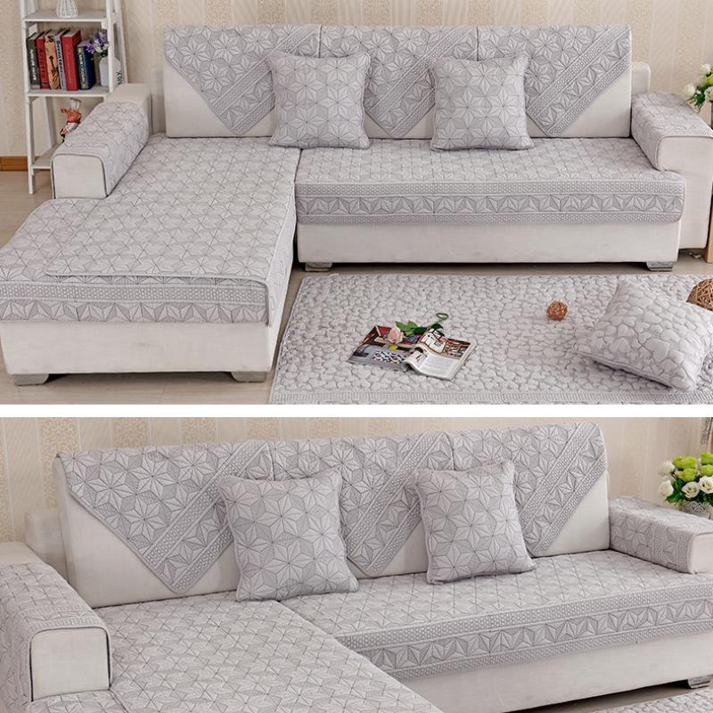 Double Sided Sofa Cushion All Seasons Universal Fabric Living Room Simple Modern Cushion Summer Combination Sofa Cover Scarf