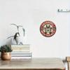 Vintage Metall Eichhörnchen Schild Rustikal Rot Weiß Wandkunst Versteckter Magnet Küchen Dekoration