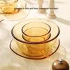 Amber Borosilicate Soup Plate