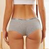 Women's Cotton Boyshorts Sports Boxer Underwear Female Sexy Striped Panties Letter Belt Safety Shorts Solid Breathable Lingerie
