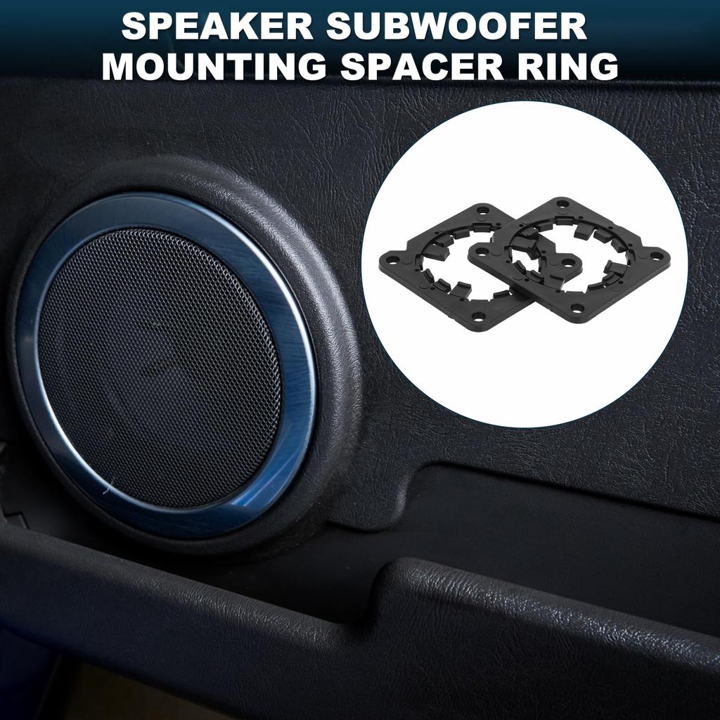 TUCKBOLD Speaker Spacer Midrange Speaker Spacer Compatible with Waterproof Speaker Subwoofer Mount 2pcs Rings, Adapters, Nissan, Spacers, Black,