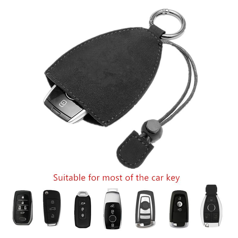 GLC GLB Suede Leather Car Key Bag Key Holder Organizer Car Key for Mercedes Benz B/C/E/S Class A Class C200L GLC GLK New CLA GL