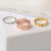 Custom Word Inside Outside Engrave Ring Dainty Personalized Stacking Ring Unisex Promise EternityMemorial Anniversary Gifts