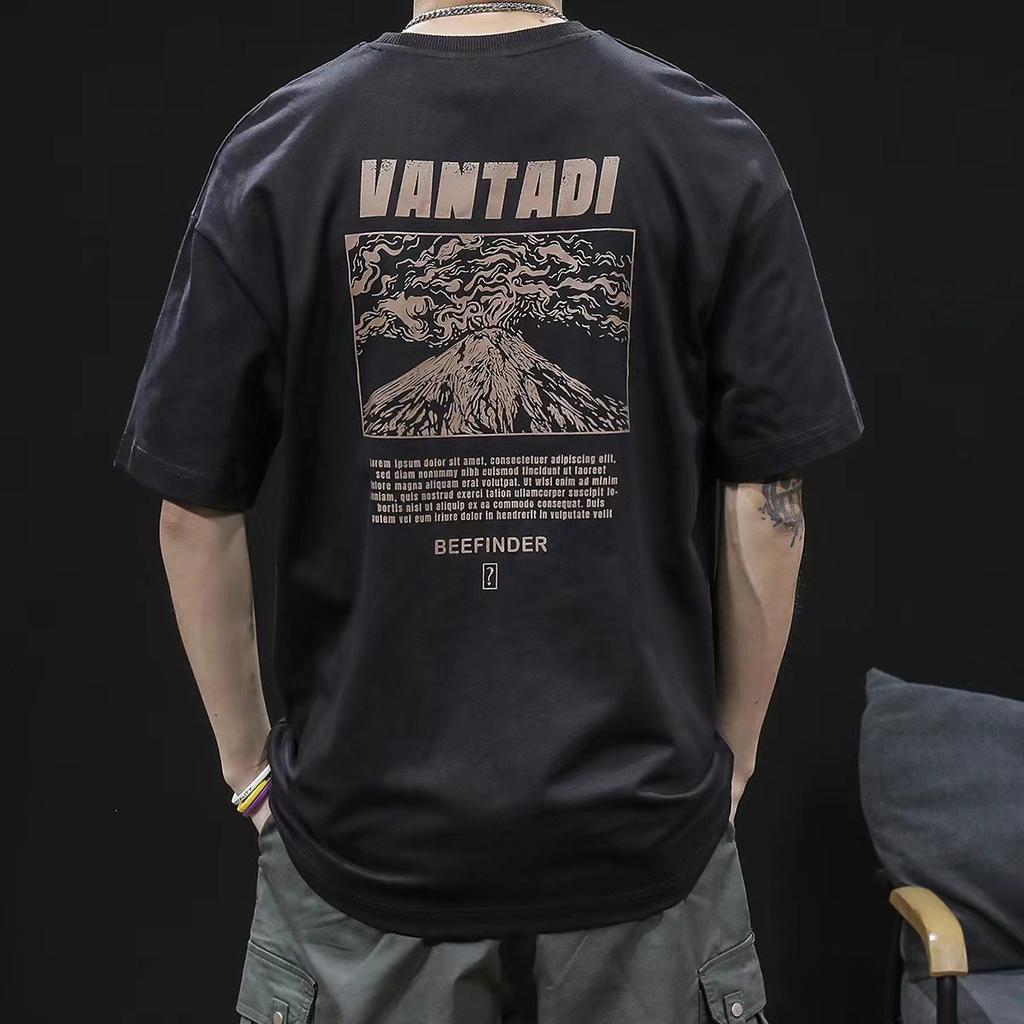 T-shirt Men's Casual Loose Versatile Top Printed
