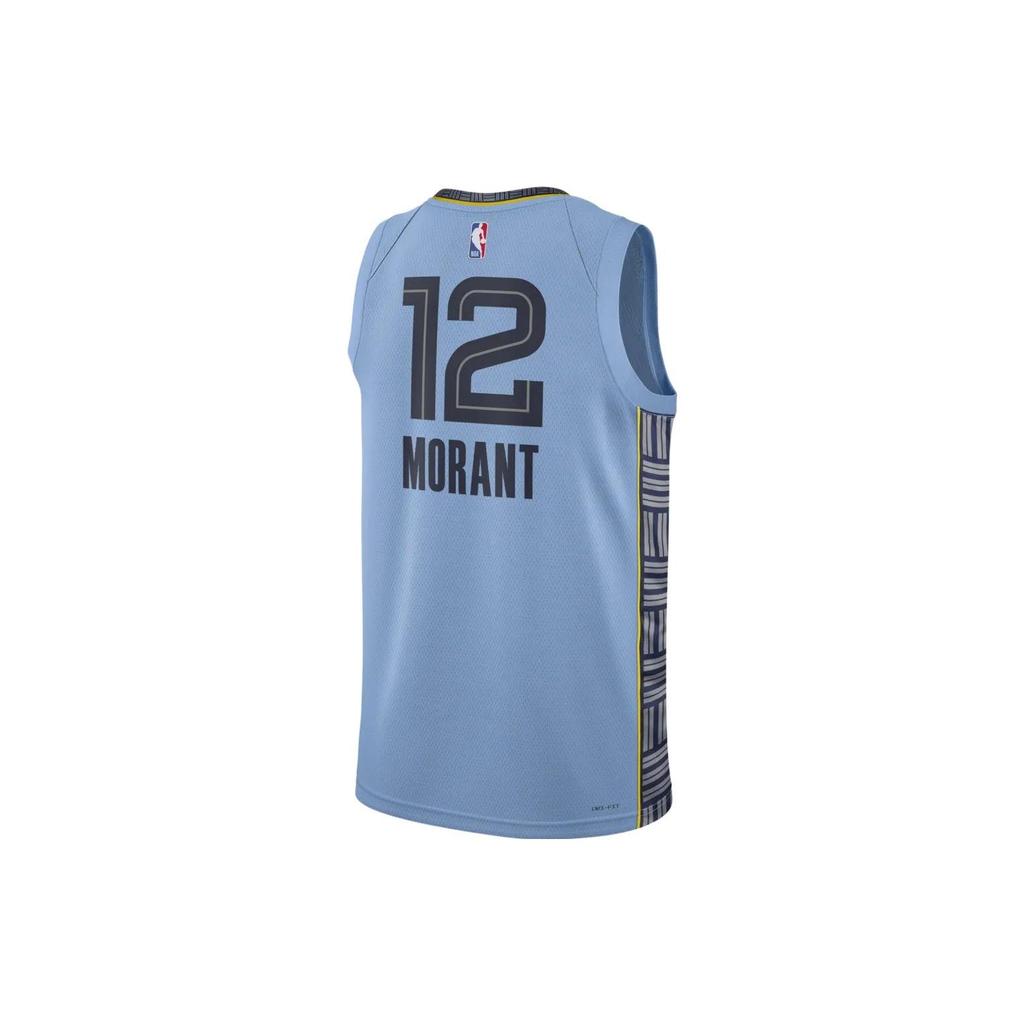 Jordan NBA Team Quick-Dry Basketball Jersey Fan 22-23 Morant #12 Unisex Tops Light-Blue DO9531-422