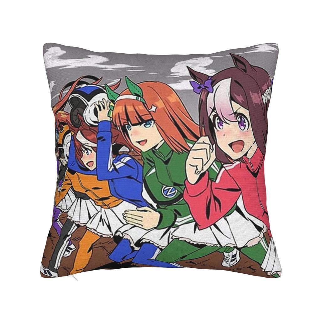 Fierce Tokai Teio Uma Musume Pillow Cover  Print Cushion Cover Cute Funny Pillow Case For Wedding Party Home Decor
