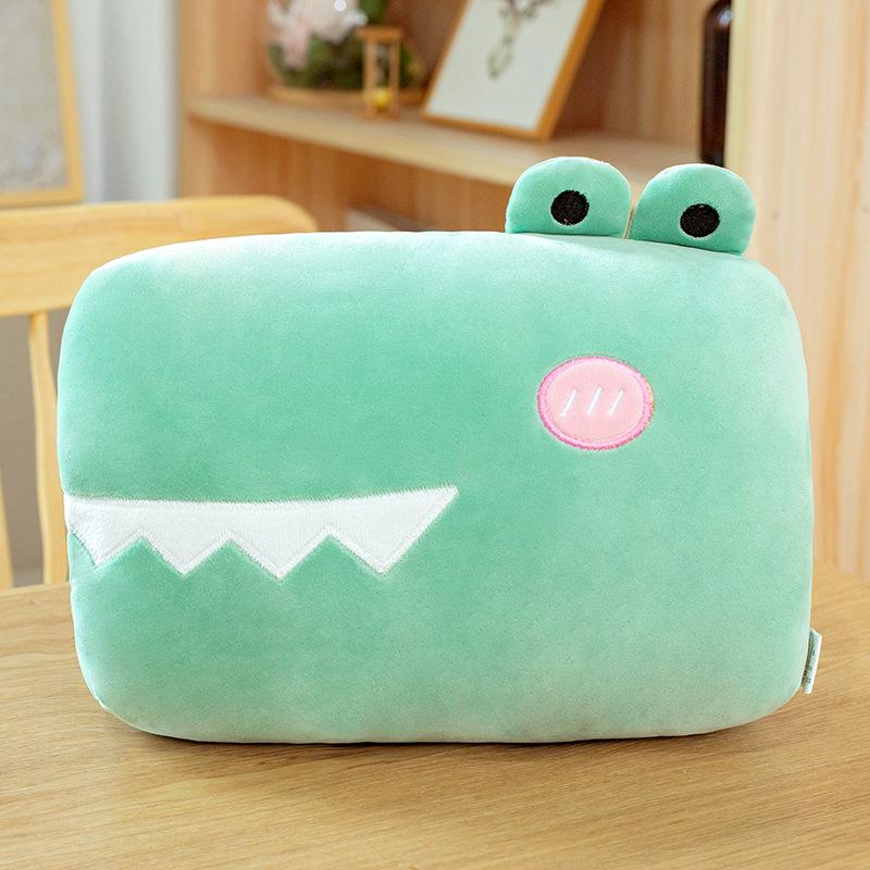 Cartoon Plush  Pillow Stuffed Hand Cushion Home Office Car Travel Warmer Winter Plush Toy Students' Nap