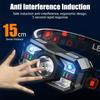 New LED Light IR Motion Sensor Head Lamp Waterproof Rechargeable Induction LED Headlamp Rechargeable Headlight Fishing