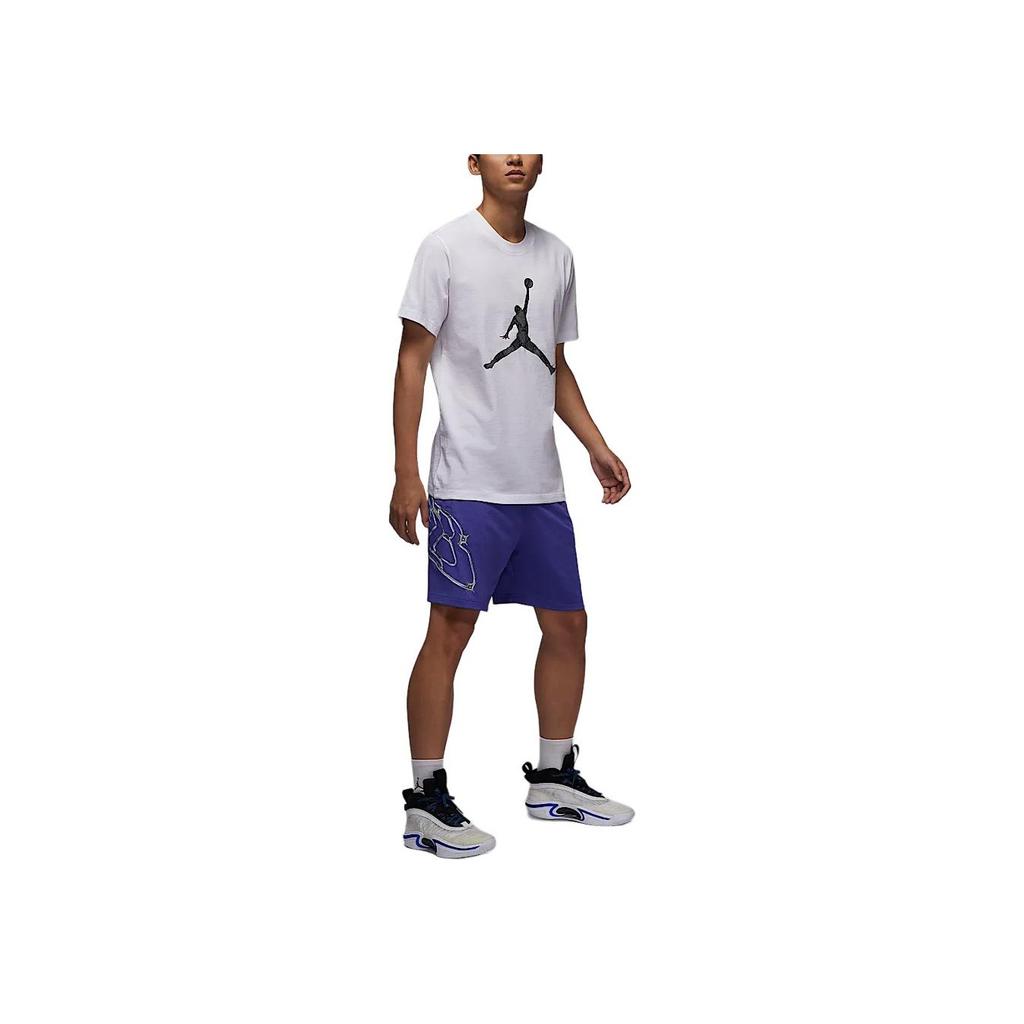 Jordan Deporte Dri-FIT Cómodos Elegantes Transpirables Pantalones Cortos para Hombre Pantalones Cortos Púrpura Cometa Blanco HF9944-543