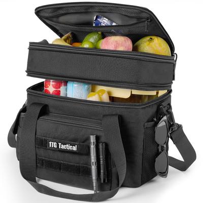 1TG Tactical Cooler Cooler Large 2 Layer 7 Storage Strongest Cold Retention Cold Insulation Cold Heat Leakproof Wear MOLLE Can Be Carried and Over