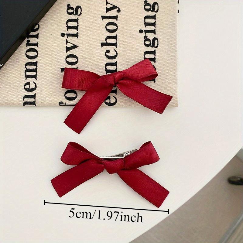 20 Stück Süßer Haarklip im Ballettstil mit buntem Band und süßer Schleife für Mädchen.