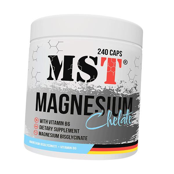 

Magnesium Vitamin B6, Magnesium Chelate + Vitamin B6, MST 240caps (36288015) 240caps
