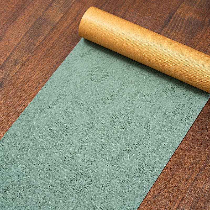 Chinese Retro Zen Waterproof Table Flag Mat Tea Table Cloth Long Tablecloth Tea Table Gifts Tea Towel Fabric Strip150/200/300cm