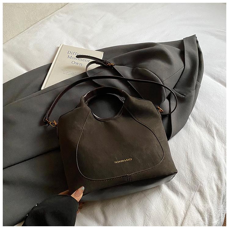 Повседневная ретро сумка большой вместимости женская зимняя новая модная сумка-тоут для поездок на работу, модная сумка-ведро