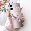 Do Oppo A6x A6s A6 4G 5G / Oppo A6T Pro 4G Tylna Klapka Girly Fashion Luksusowe Malowane Etui na Telefon Przezroczysty Miękki Silikonowy Zderzak