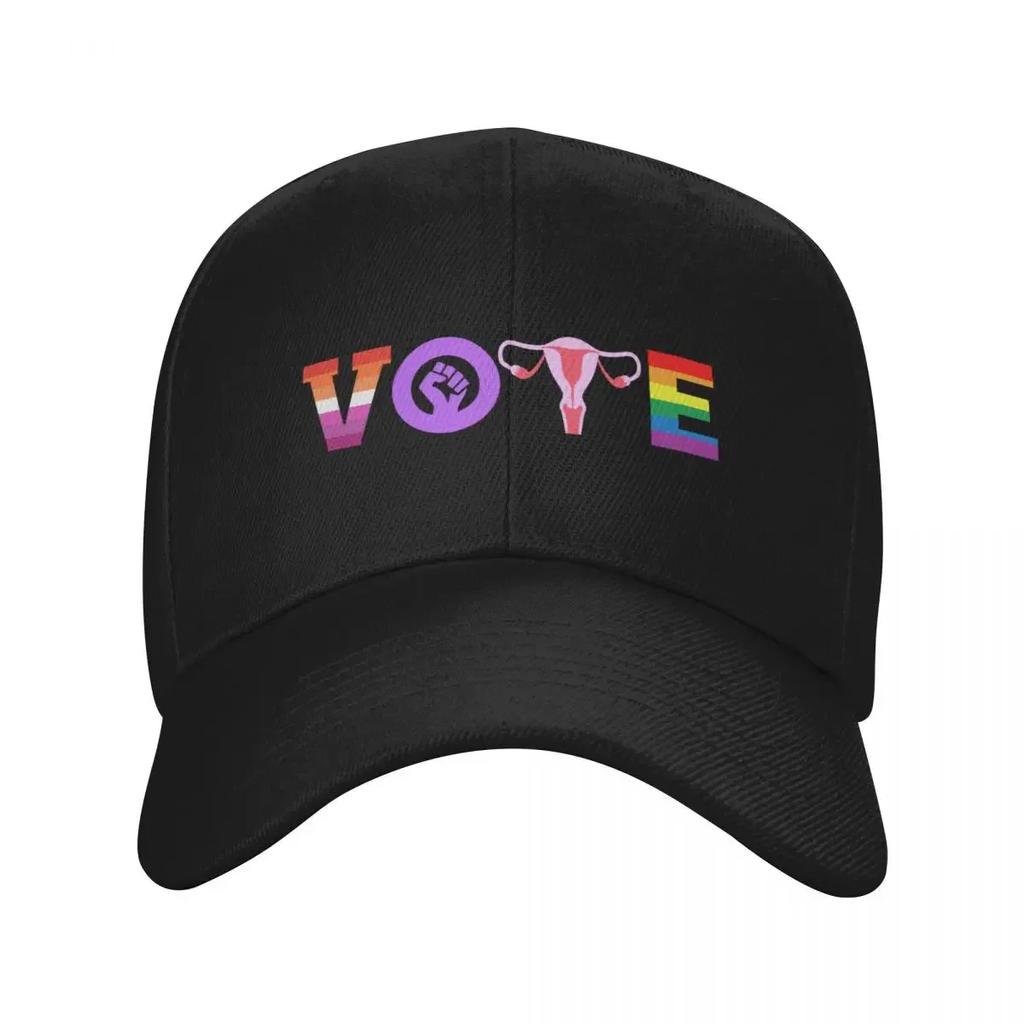 New VOTE Lesbian LGBT Vote Shirt Baseball Cap Winter hat Luxury Hat luxury Women cap Womens Beach Outlet Unisexs