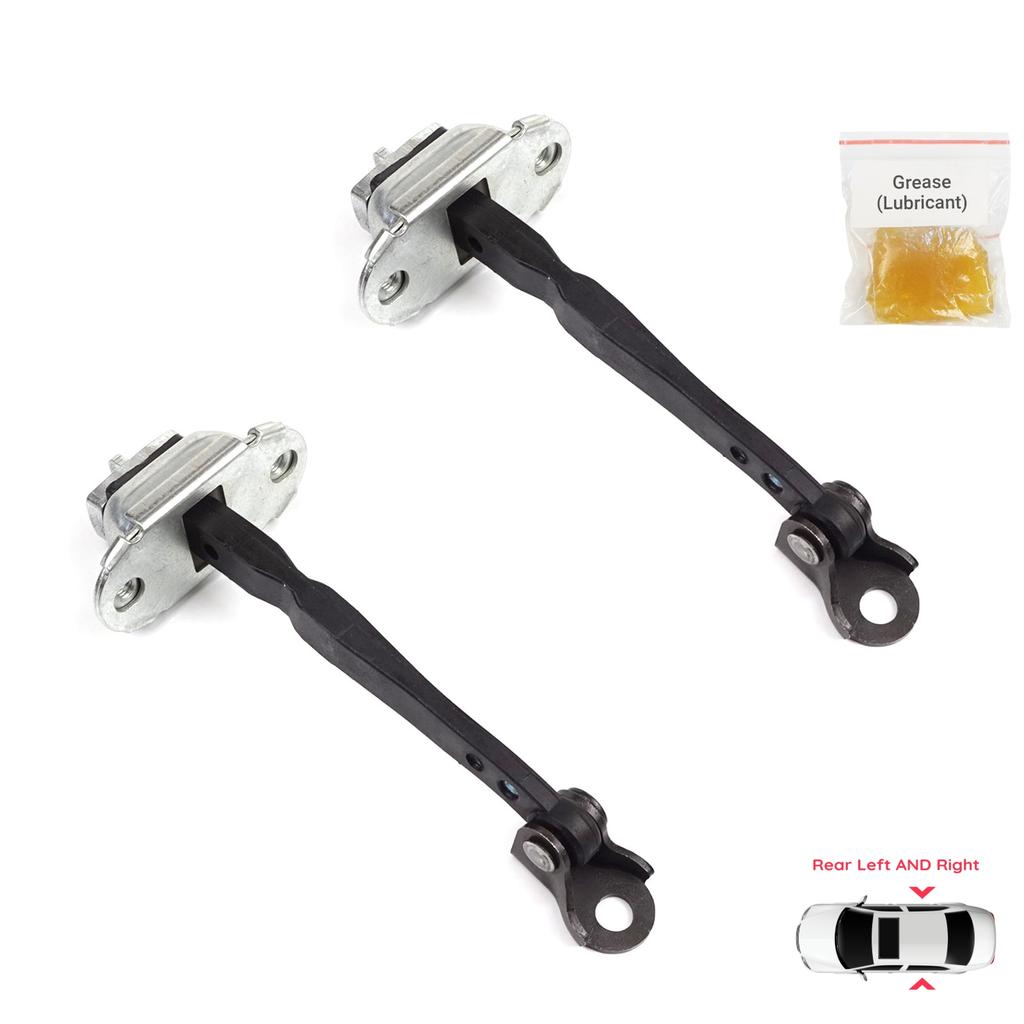 EDP1253-1 2 Pieces Rear Left AND Right Door Catch Hinge Brake Stop Check Strap Limiter for Renault Kadjar Nissan Qashqai MK2 J11 824304EA0A