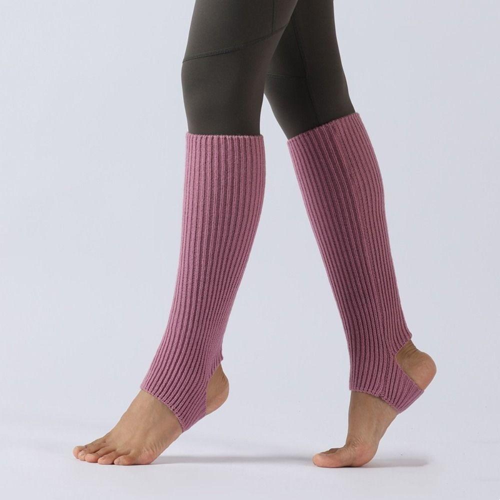 Long Section Ballet Leg Warmers Foot Covers Ballet Knitted Socks Latin Socks  Gym Fitness