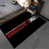 """Schwarzes Teppichdesign mit Text der SBK Superbike Racing Championship" Geeignet für den Einsatz als Antirutsch für Wohnzimmer-, Schlafzimmer-Sofas"""