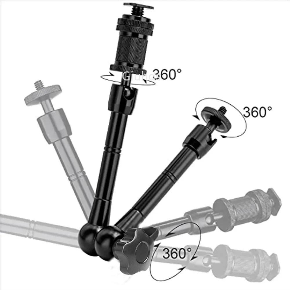 Verbesserter 11" Verstellbarer Reibungskraft Gelenkiger Magischer Arm für DSLR Monitor Blitz LED Videoleuchte Vlog Cage Rig Stativ Gimbal