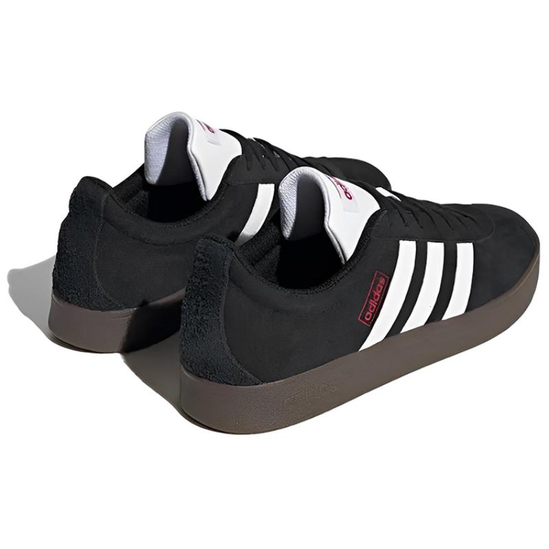Adidas Vl Court Lifestyle Skate Shoes 'Black White Gum' Sneakers HQ1801