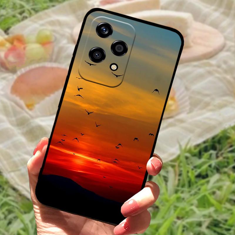 For Honor 200 Lite Case Cover Honor200 Lite Silicone Soft Marble Black Bumper Funda Coque for Honor 200 Lite 5G Full Protective