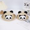Panda Cartoon Zonnehoed Voor Kinderen En Volwassenen Met Brede Rand Ademend Stro Zomer Buitenkleding