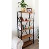 Bookshelf with 5 Shelves Concept Rafofis Home File Book Shelf Atlantic Pine