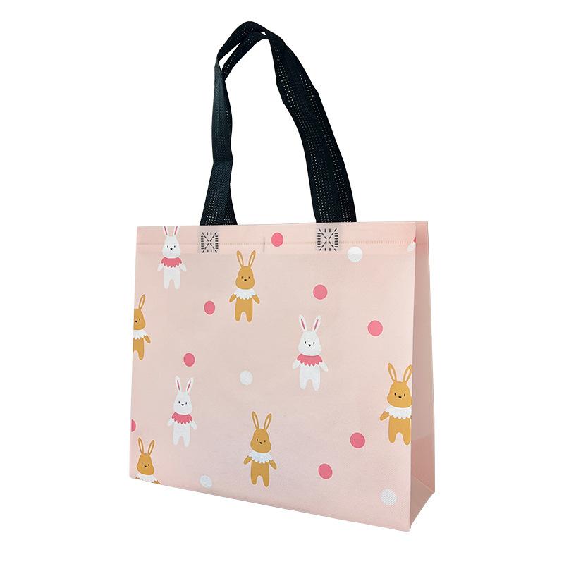 Cartoon Cute Rabbit, Children's Clothing, Clothing Store, Laminated Non-woven Fabric Bag, Shopping Gift, Handbag, Women's Clothing Bag