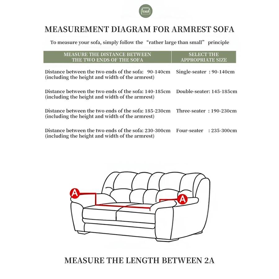 1 PC Jacquard Sofa Cover with Skirt Splash can be easily removed Couch Cover Protector of Bench with Armrest