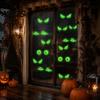 Glow in The Dark Window Decals Luminous Cat Eye Sticker, Peeping Eyes Funny Wall Decor Decal, Waterproof PVC Creative Art for Halloween Decoration