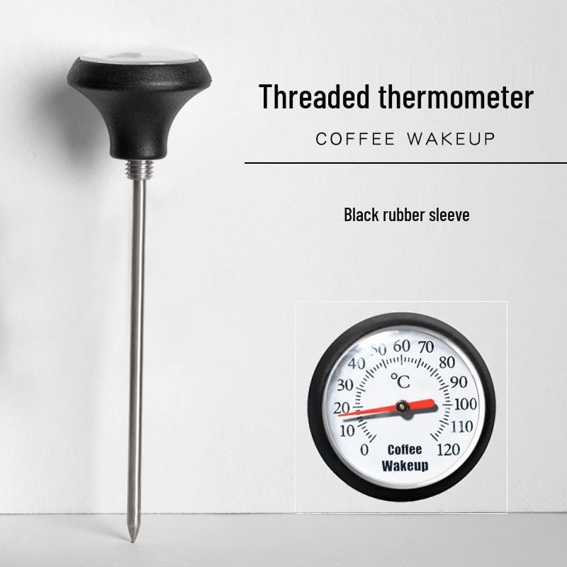 Σετ Καφέ Κανάτας Λαιμού Χήνας από Ανοξείδωτο Ατσάλι με Θερμόμετρο & Αντιθερμική Λαβή - Δωρεάν Αποστολή