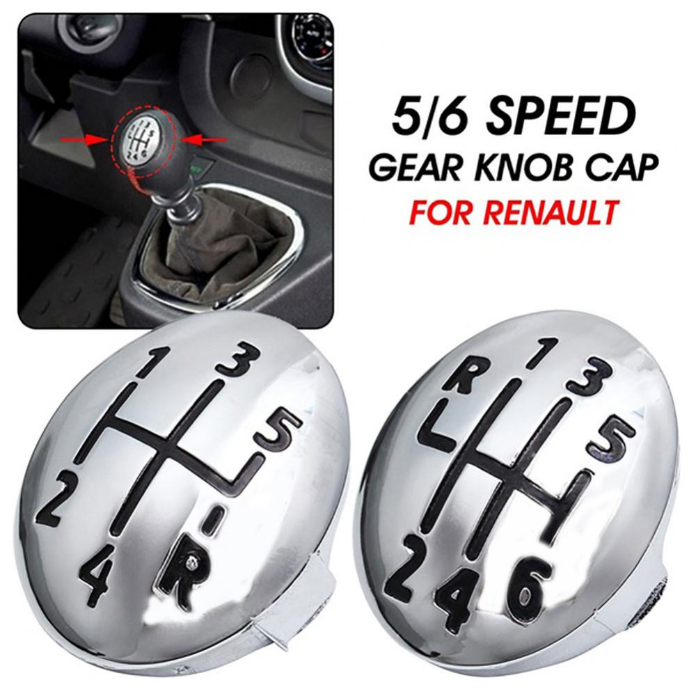 5/6 Speed Car Shift Gear Knob Cap Cover for Renault Clio Twingo 1996-2011
