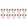 2026 Christmas Headband New Design Digital Star Antler Headband for Children Xmas Party Decoration Headwear