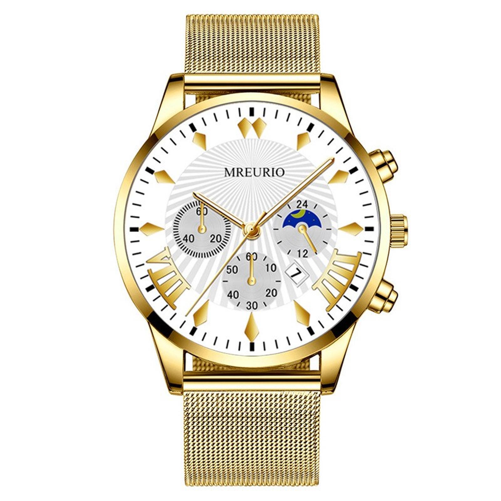 

Мужские водонепроницаемые светящиеся наручные часы-будильник для бега One Size золотой