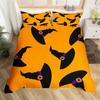 Pumpkin Tree Duvet Cover Happy Halloween Bedding Set Full Microfiber Horror Theme Comforter Cover For Kids Boys Girls Teens Room
