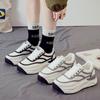 2024 New Autumn New Versatile Platform White Shoes for Women Fashion Lace Up Sports Dad Shoes Ins Thick Sole Vulcanized Shoes