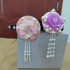 Quasten Hanbok Haarband Blume Bühnentanz Haarreif Klassisches koreanisches Stirnband Hanfu