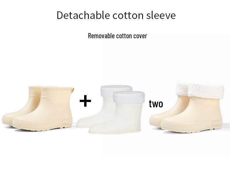 Women's Non-Slip Short Ankle Rain Boots - Summer Rubber Shoes for Outdoor, Student, or Kitchen Use