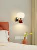 Modern Minimalist French Cream Pumpkin Wall Light for Bedroom or Corridor